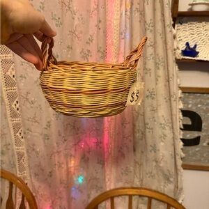 Handwoven Tan Basket